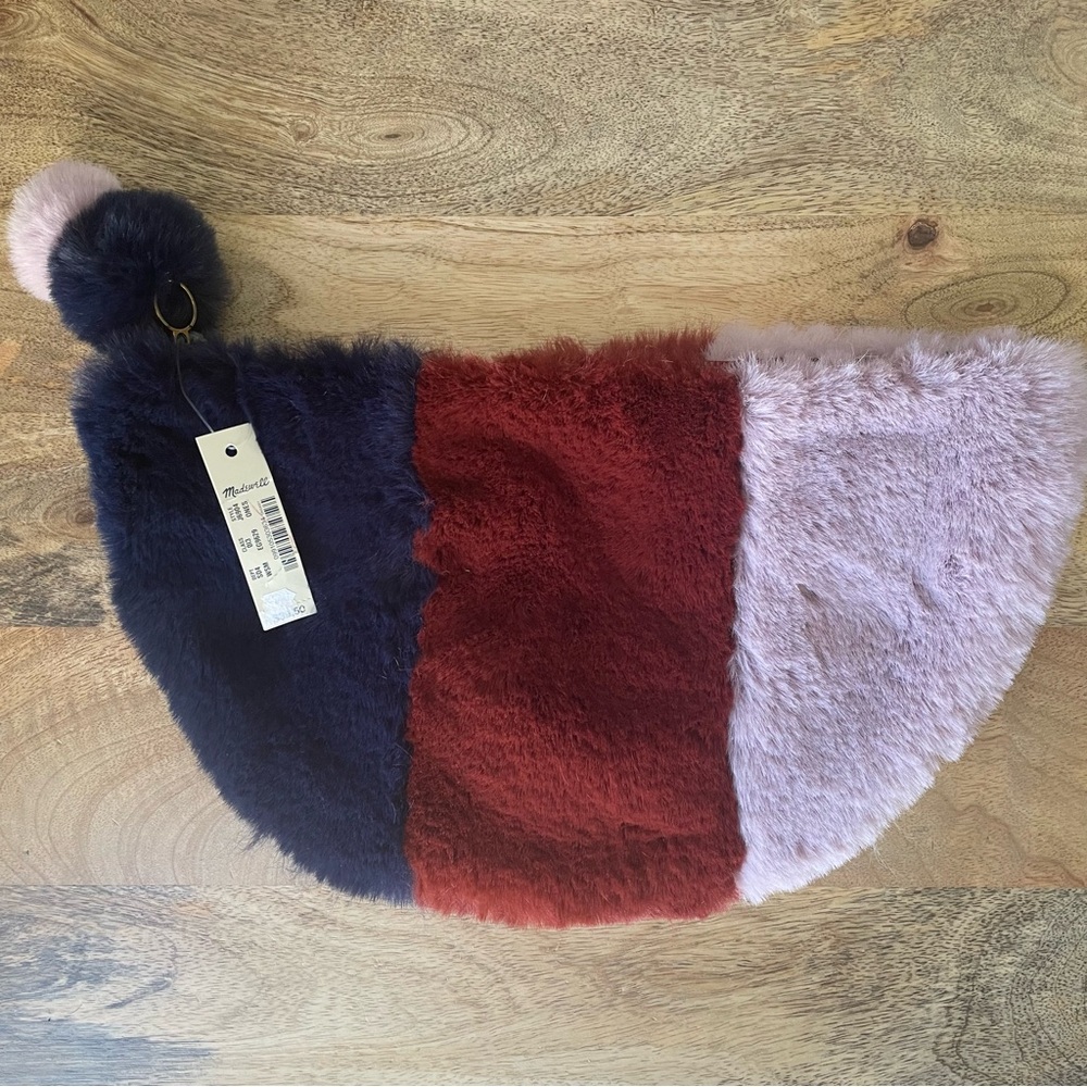 Madewell Faux-Fur Half-Moon Pouch